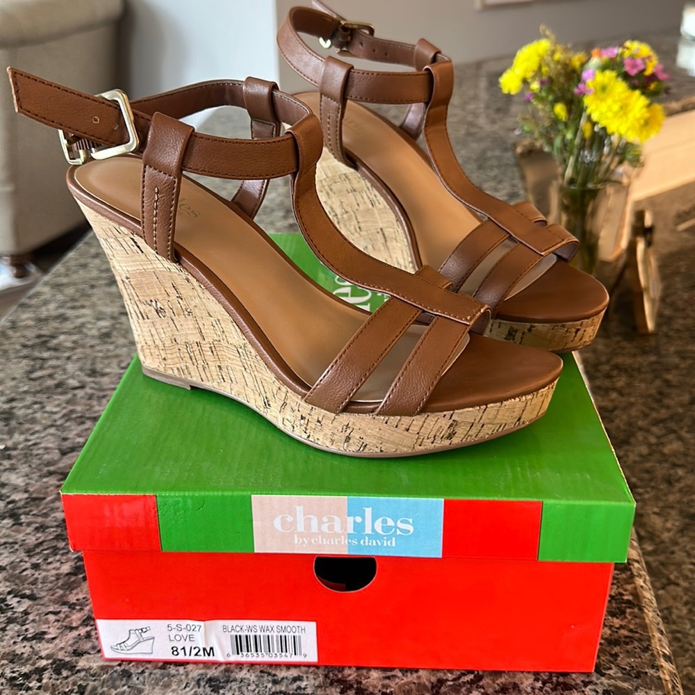 EUC, Charles by Charles David Love Wedges with box